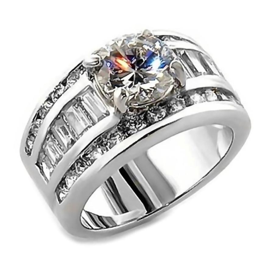 Bianca: 5.2ct Ice on Fire CZ 3 in 1 Stacked Wedding Ring Set 925 Sterl