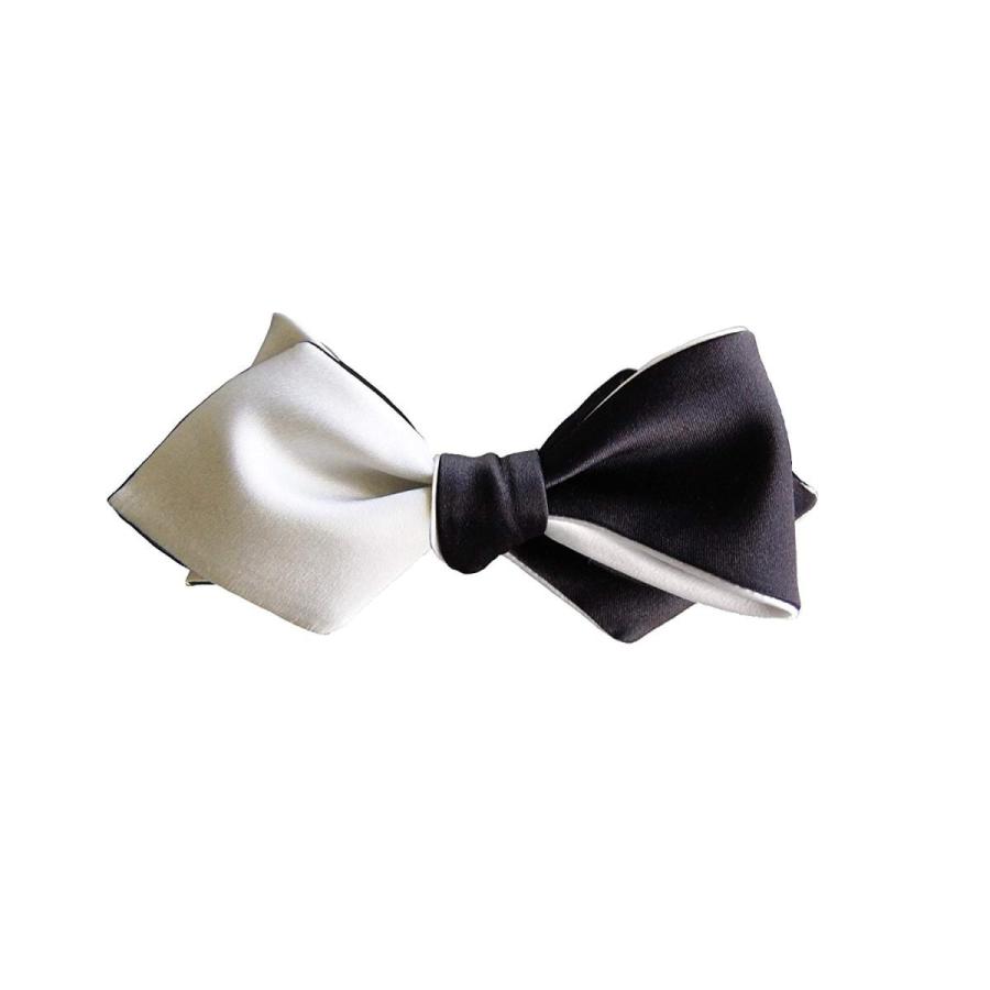 【破格値下げ】 Knot Theory Black and White Diamond Point Bow Tie - Tailor Handmade - ネックレス、ペンダント