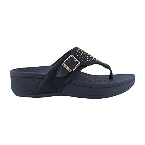 Vionic Women's, Pacific Capitola Thong Style Sandals Navy Navy 8 M