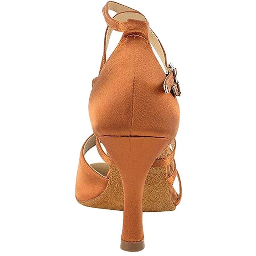 魅了 Women S Ballroom Dance Shoes Tango Wedding Salsa Dance Shoes Dark Tan 高知インター店 Mtkbrasil Com Br
