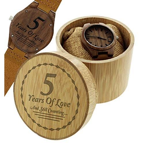 Wood Anniversary Gifts 5 Years of Love Still Counting Romantic Gifts E