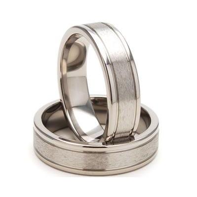 Titanium Rings, Titanium Wedding Bands, Men's Rings, Wedding Rings Black Titanium Wedding Band with 18KY Wave Inlay | Men\u0027s Wedding