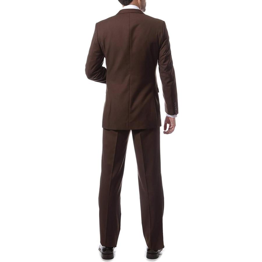 Ferrecci 38S Mens 2pc 2 Button Regular Fit Brown Suit