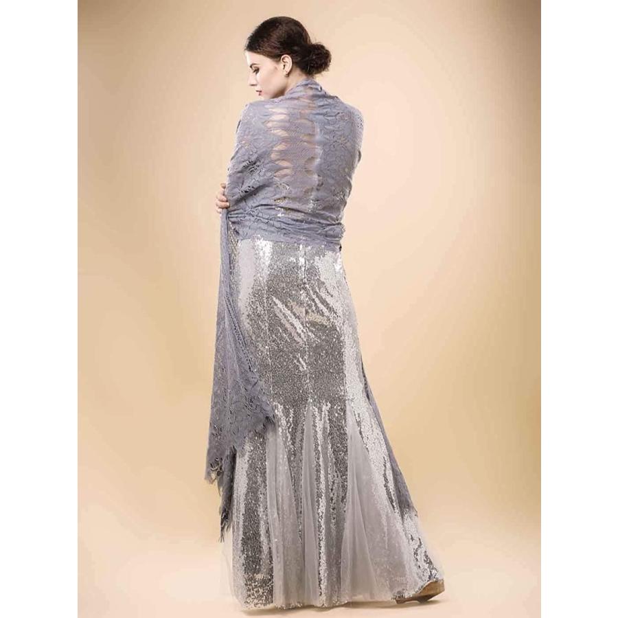 Aukmla Women's Lace Shawls and Wraps Bolero for Party and Wedding (Gre