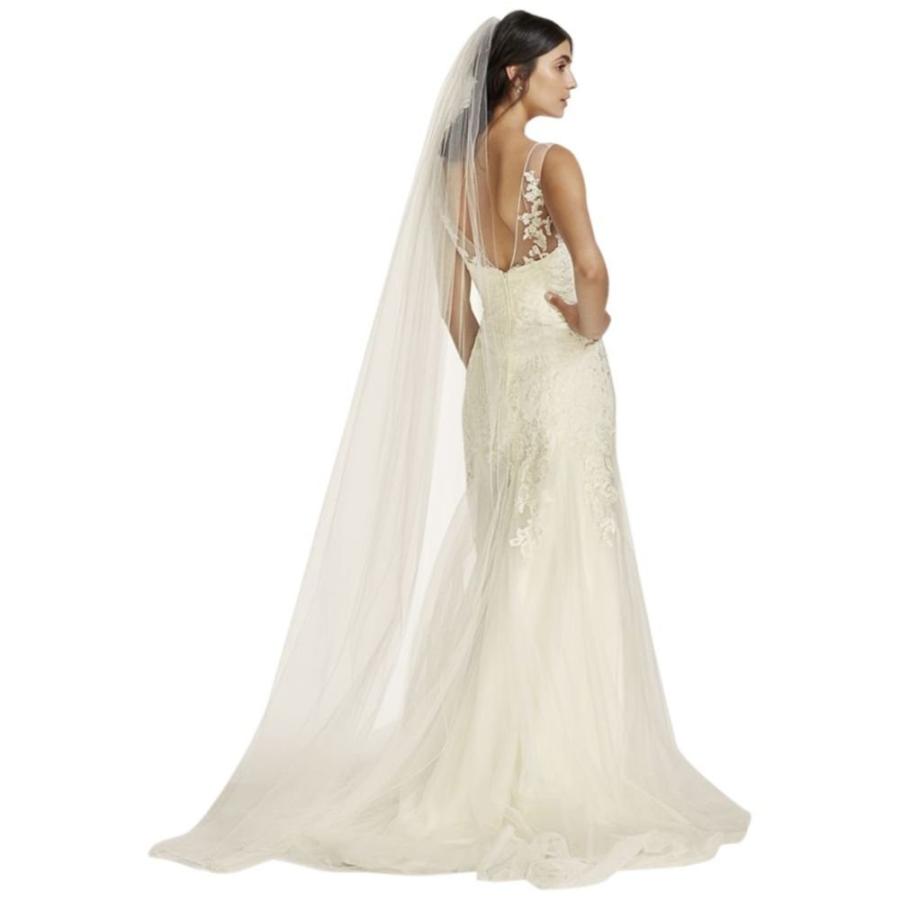Chapel Length Veil with Pencil Edge Style 669, Ivory