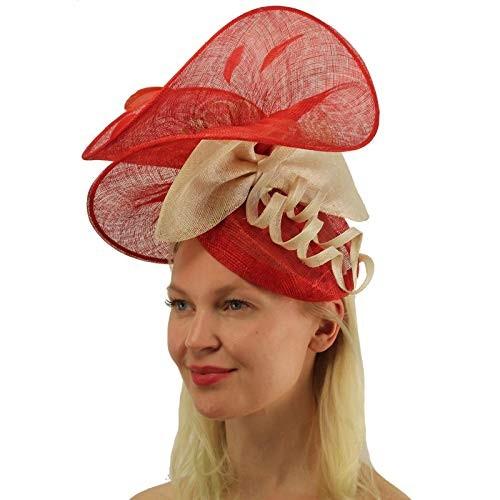 Fancy Sinamay Feathers Fascinators Headband Bridal Cocktail Derby Cap