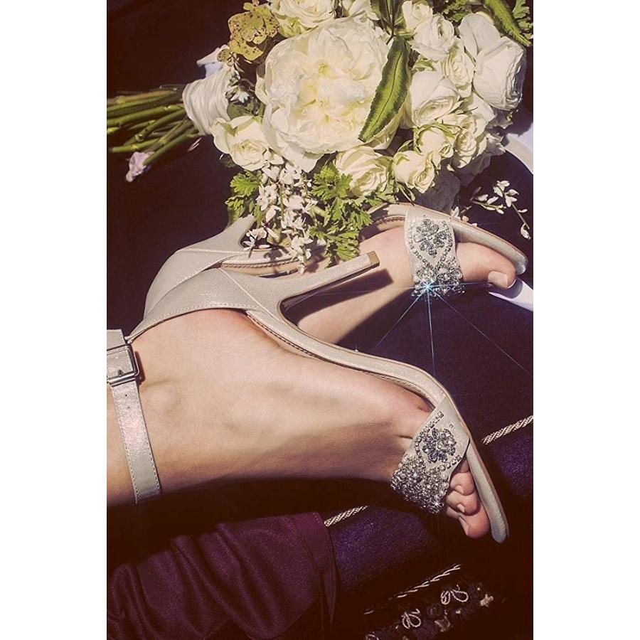 【超特価sale開催】  David's Bridal SB Style Strap Ankle with Sandals Heel High Embellished ネックレス、ペンダント