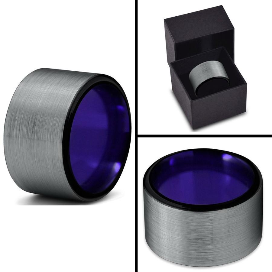 Chroma Color Color Collection Tungsten Wedding Wedding Band 12mm Ring Men  twilight shop 20190507150206 00270 b for Women 12mm гЂђеЅ“еє—й™ђе®љгѓўгѓ‡гѓ«гЂ‘гЃ®