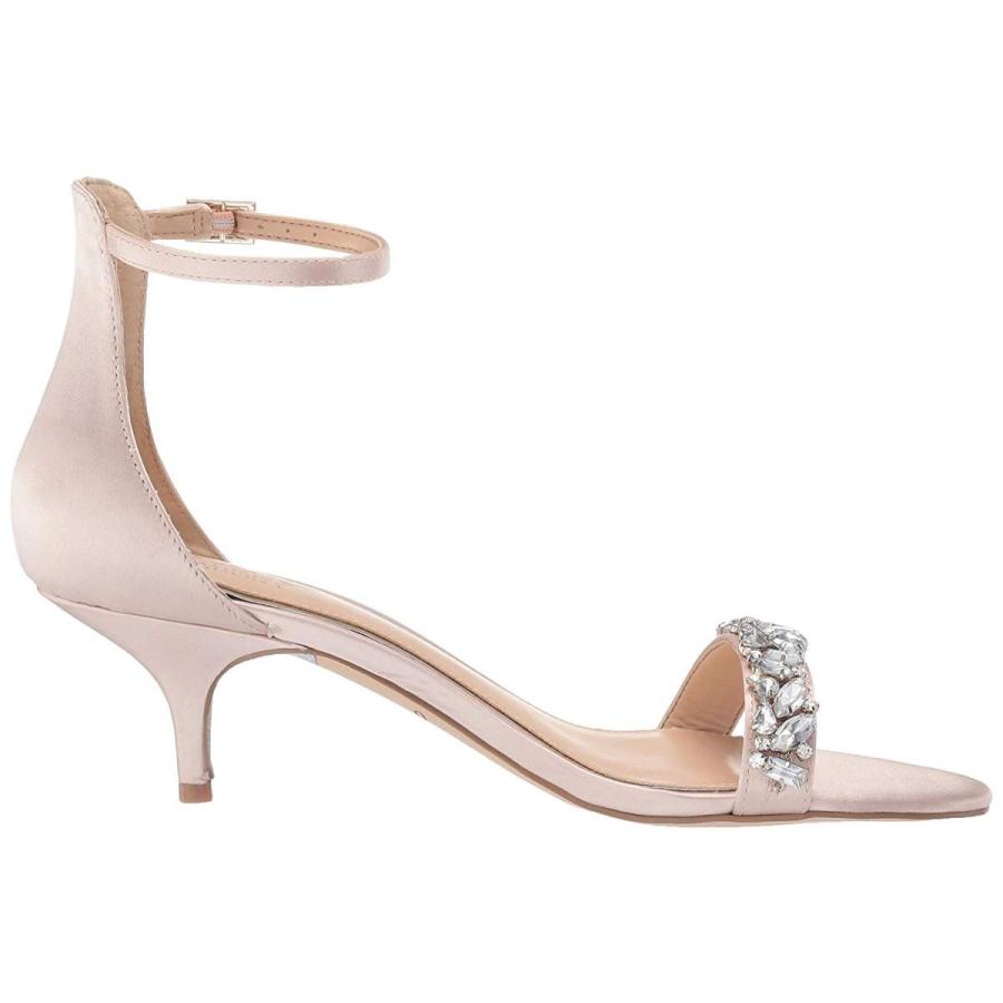 Badgley Mischka Jewel Women's Dash Heeled Sandal, Champagne Satin, 6.5