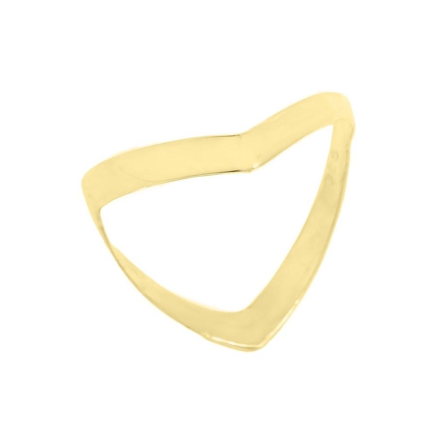 Solid 14k Yellow Gold Plain High Polish Band Thumb Ring (Size 10)
