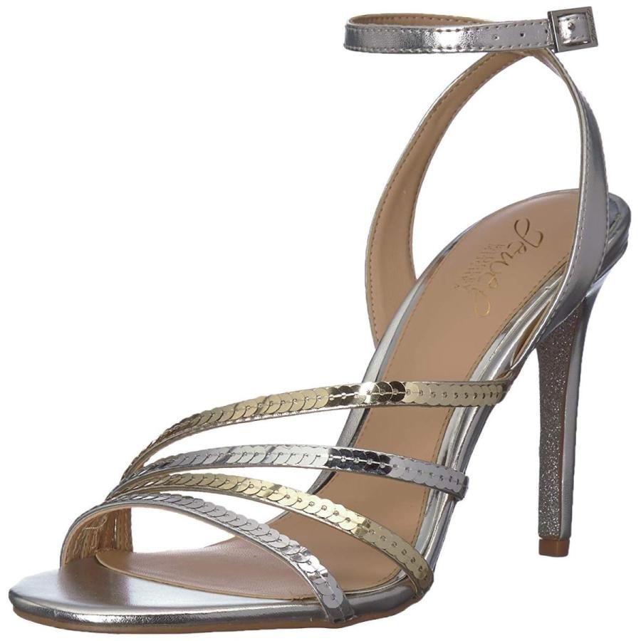Badgley Mischka Jewel Women's DEVONEE Heeled Sandal, Silver/Gold, 7 M