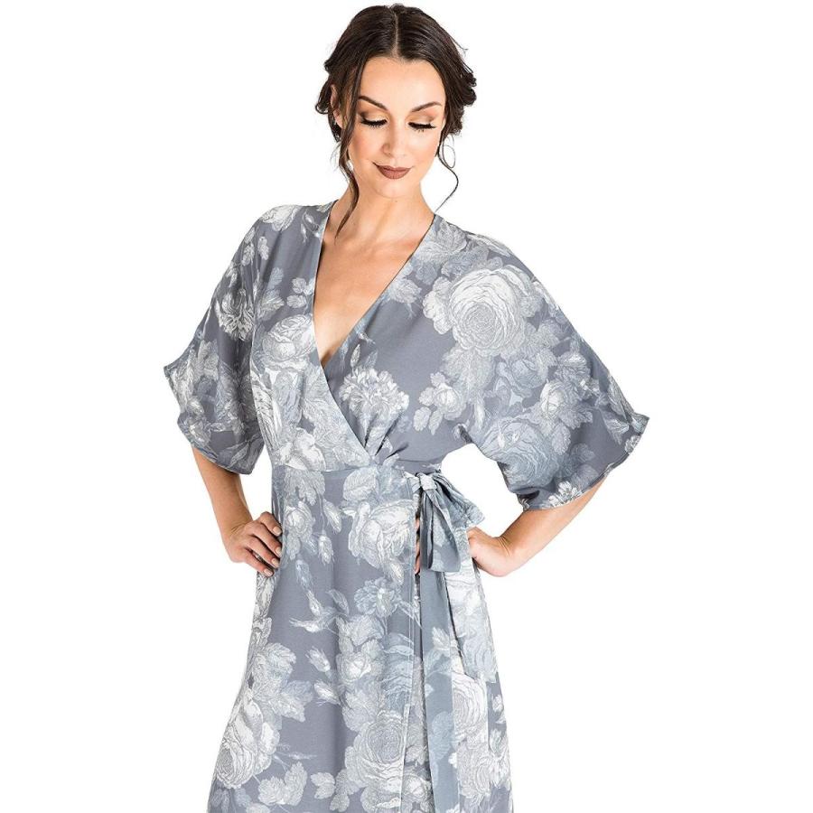Standards & Practices Modern Women´s Floral Woven Chiffon Kimono Wrap