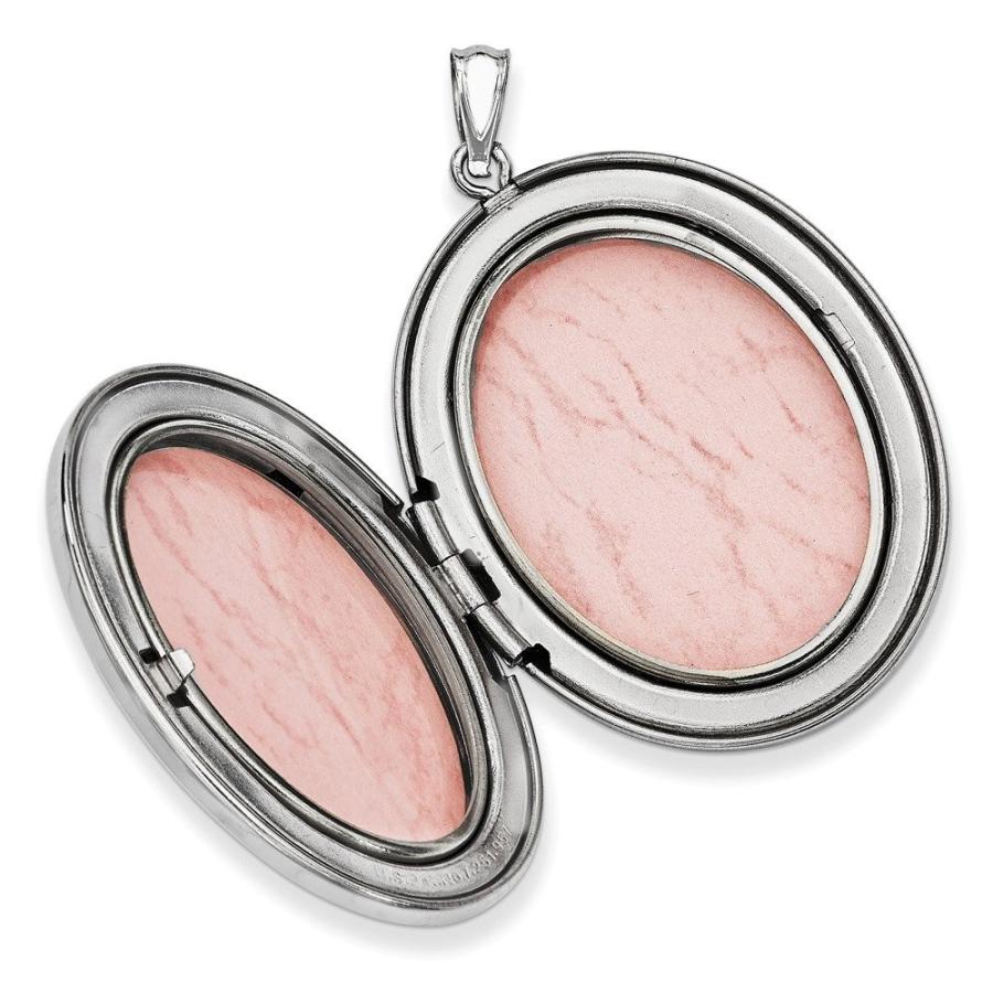 Sterling Silver Polished Patterned Holds 2 photos and Diamond Center W