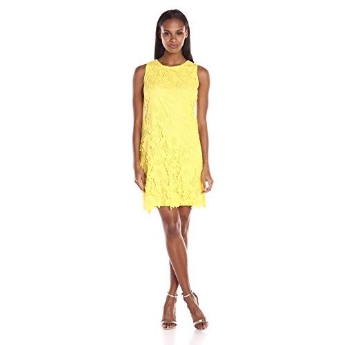 Ronni Nicole Women´s Sleevless Woven-Lace Shift Dress with Exposed Zip
