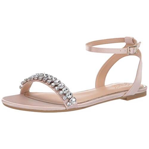 Badgley Mischka Jewel Women's DALINDA Sandal, Champagne Satin, 5.5 M U
