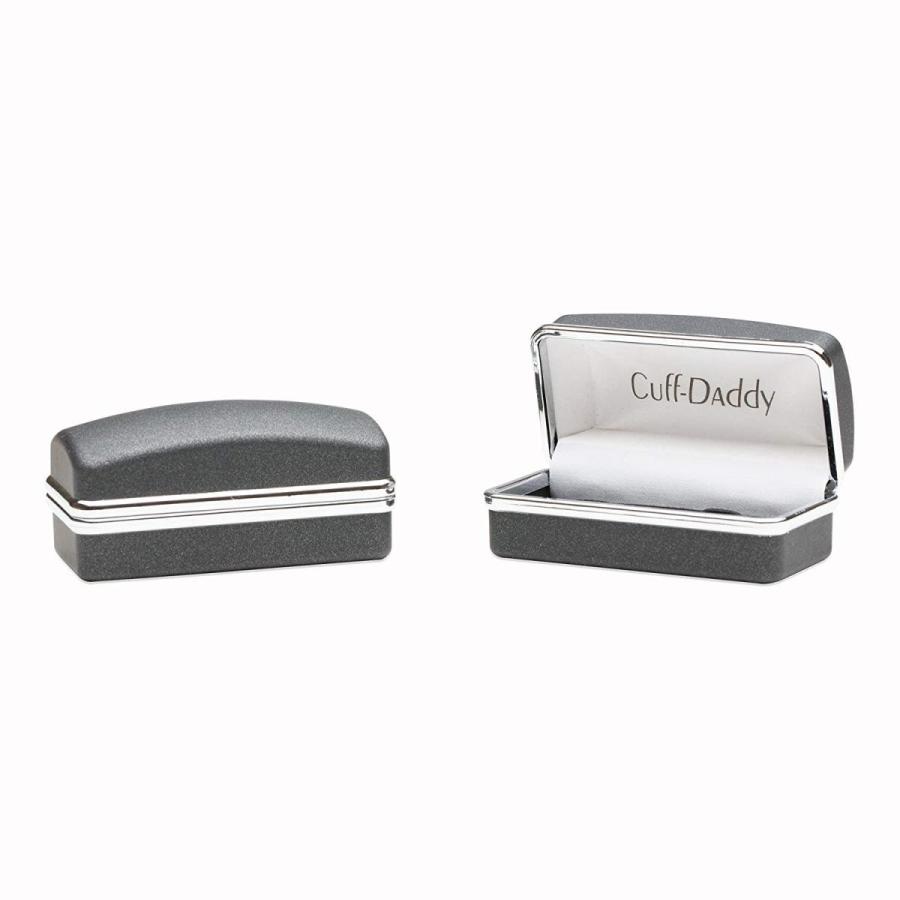 Cuff-Daddy 925 Sterling Silver Engraveable Rectangular Cufflinks with