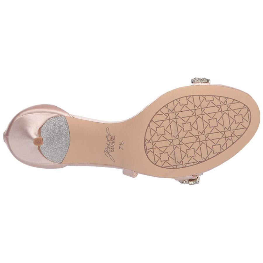 Badgley Mischka Jewel Women's Danna Heeled Sandal, Champagne Satin, 6.