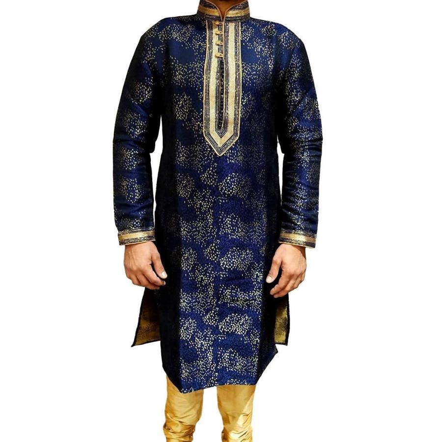 Tathastu Mens Kurta Pyjama Set 1951 Blue -46
