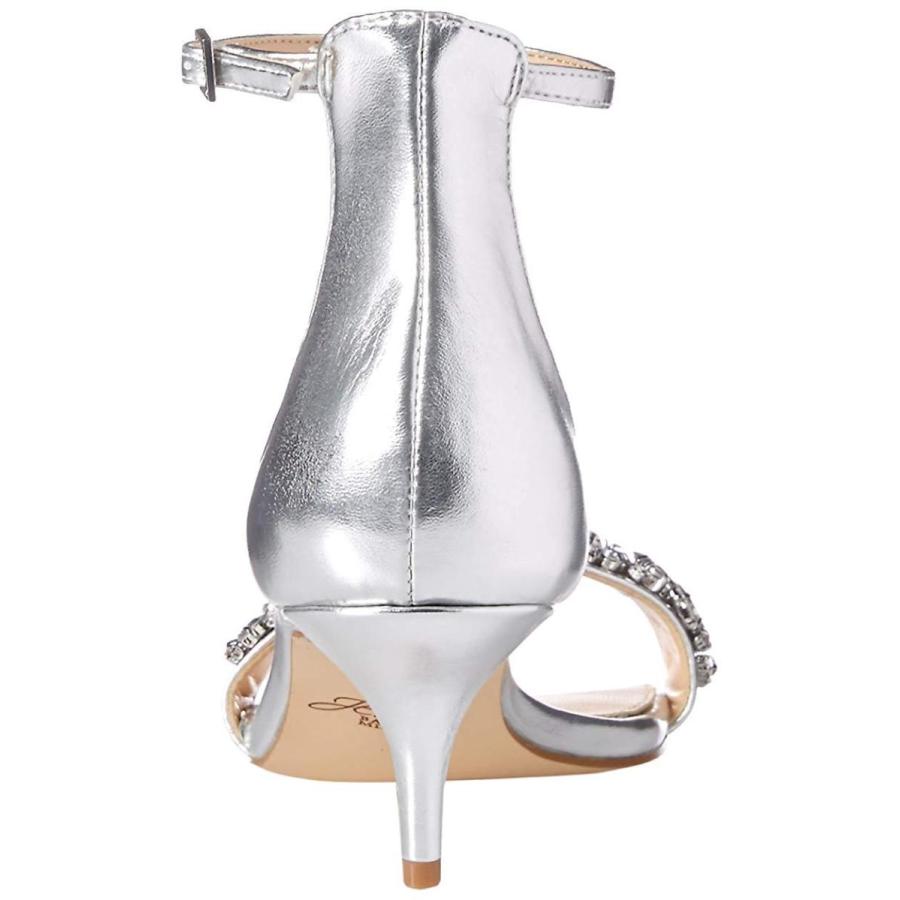 Badgley Mischka Jewel Women's Dash Heeled Sandal, Silver 7 M US