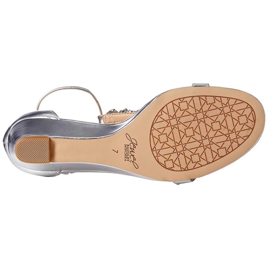 Badgley Mischka Jewel Women's Darrell Wedge Sandal, Silver/Metallic, 9