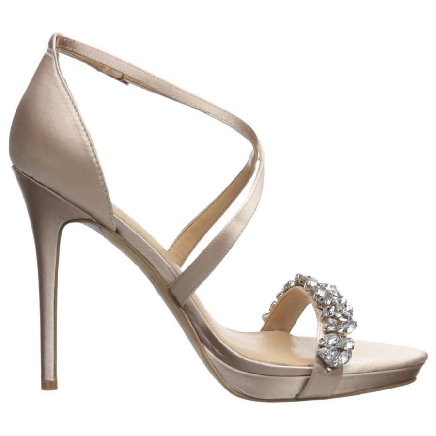 Badgley Mischka Jewel Women's DANY Heeled Sandal, Champagne Satin, 6.5