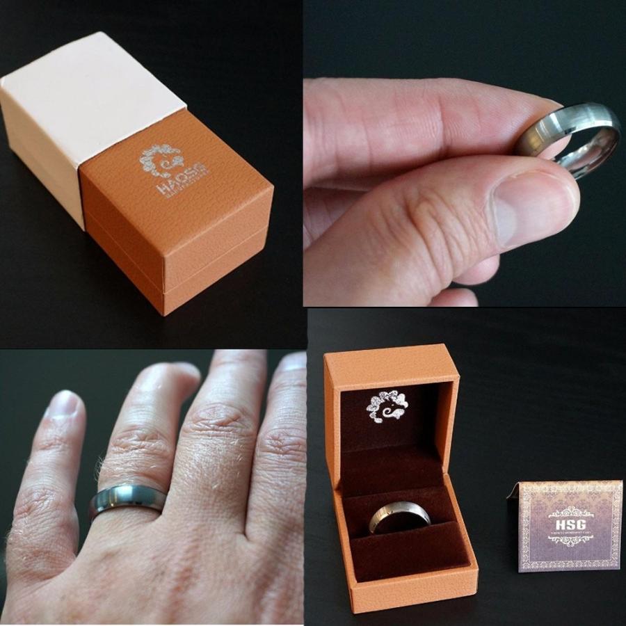 HSG Wedding Band for Men Tungsten Tungsten Carbide Engagement Ring 6mm