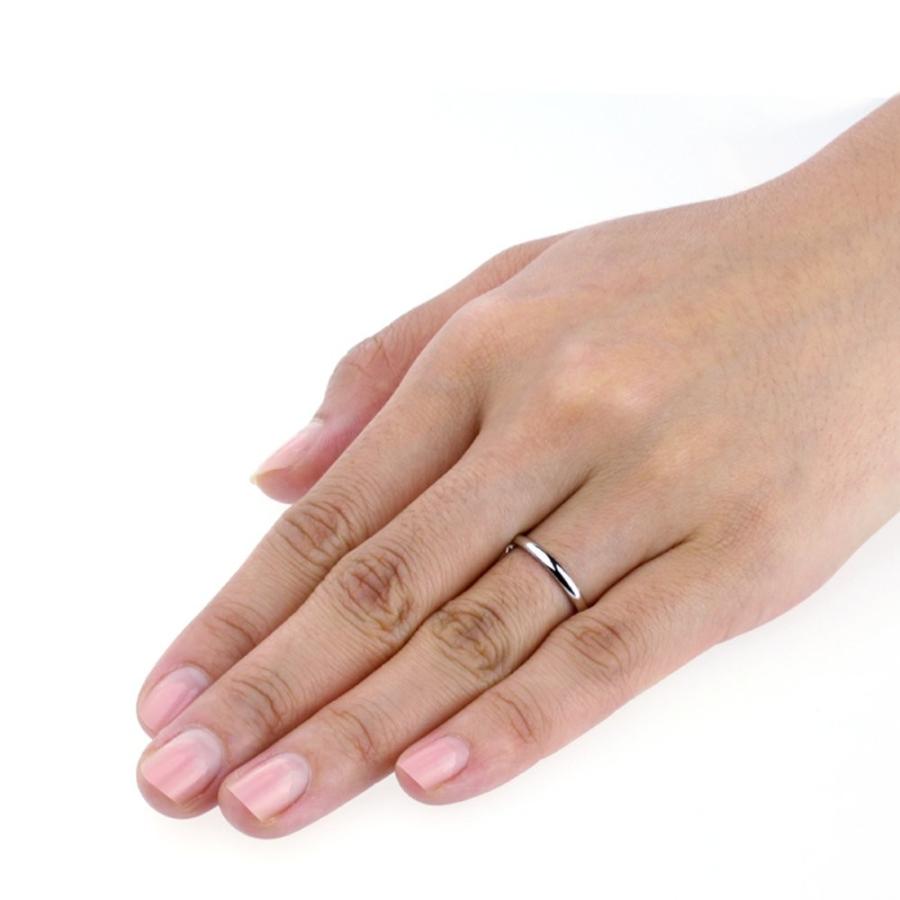 Double Accent 14K White Gold 2mm Comfort Fit Classic Domed Plain Weddi