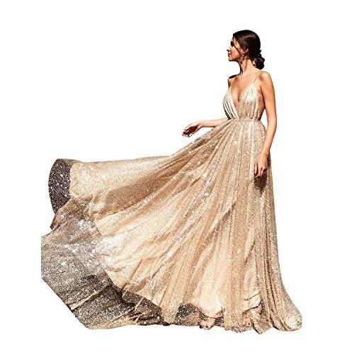 Hego Women's Nude Mesh Backless Halter Spaghetti Strap Club Night Part