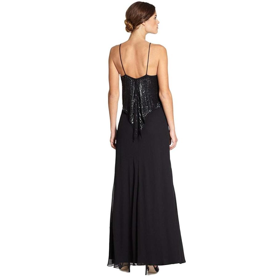 Aidan Mattox Popover Sequin Bodice Sleeveless Formal Evening Gown Dres
