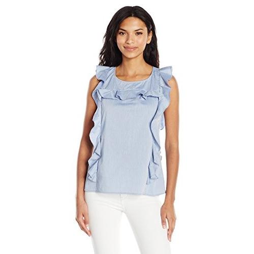 Paper Crown Women's El Camino Top, Chambray XS