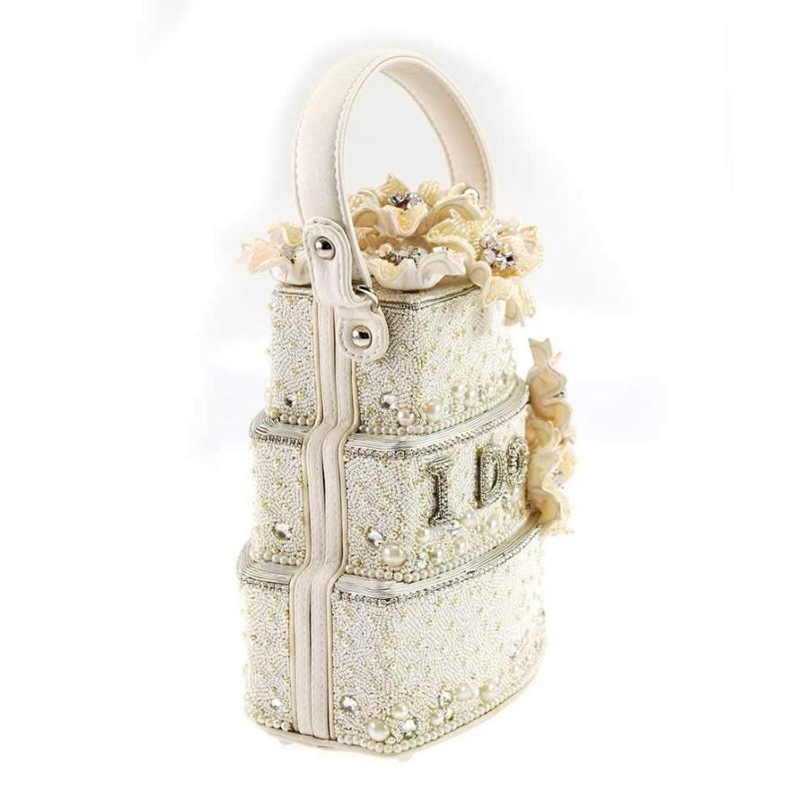 Mary Frances Sweet Beginning Embellished Wedding Cake Top-Handle Bag，