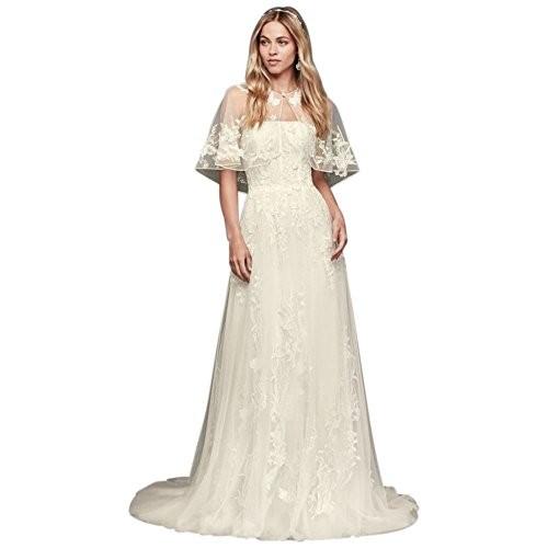 Corset Style Floral Lace A Line Wedding Dress – TulleLux Bridal