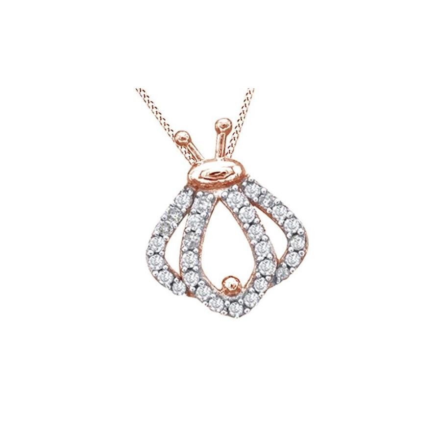 Jewel Zone US Mothers Day Jewelry Gifts Natural Diamond Ladybug Silhou