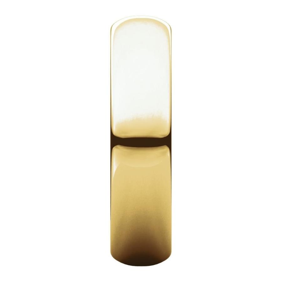 Jewels By Lux 18K Yellow Gold 5mm Half Round Wedding Ring Band Size 10