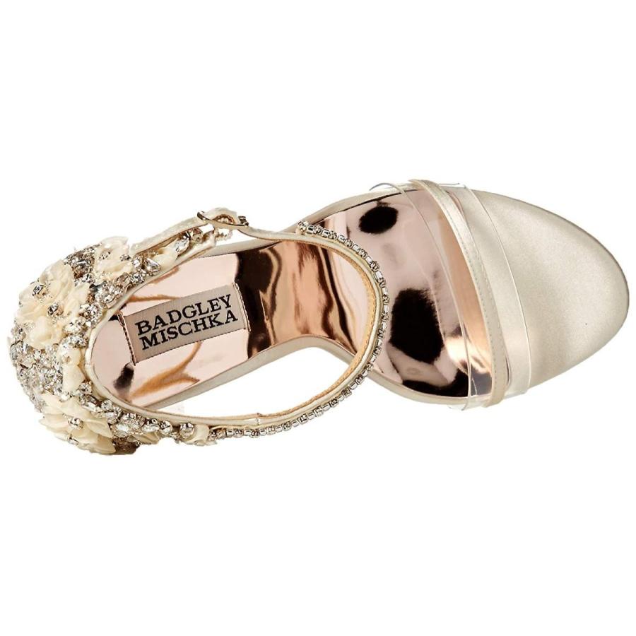 Badgley Mischka Women's Fernanda Heeled Sandal Ivory Satin 5 M US