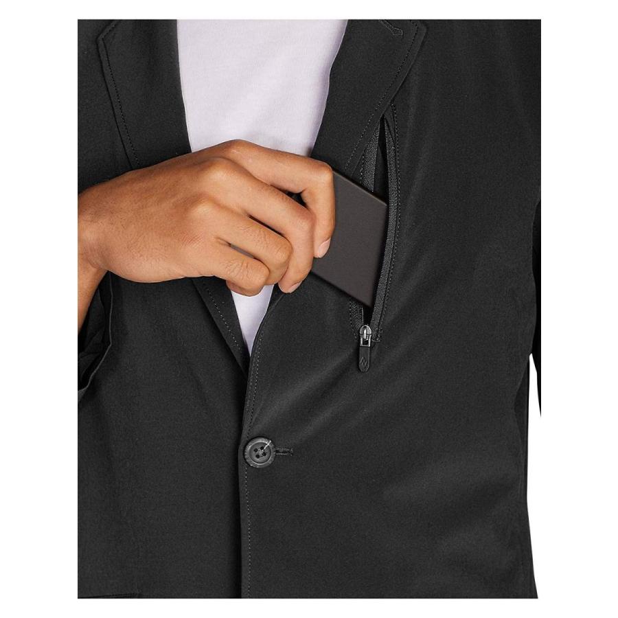 Eddie Bauer Men's Departure Tropical-Weight Packable Blazer, Black Reg