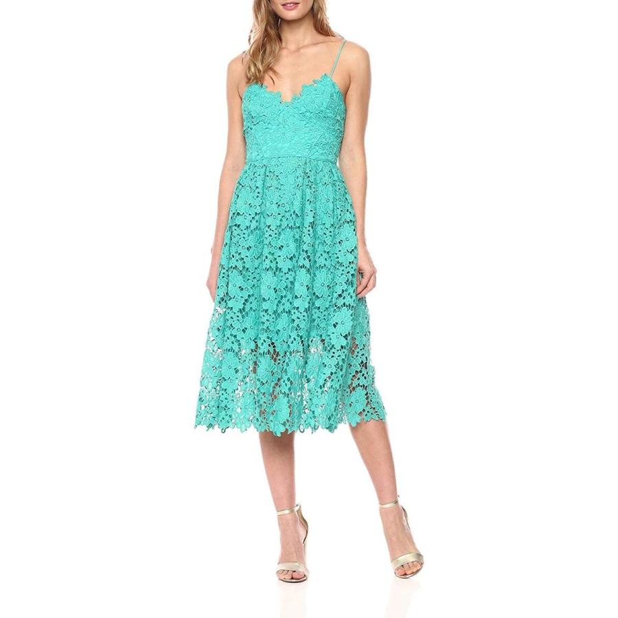 被り心地最高 Donna Morgan Women S Chemical Lace Spaghetti Strap Midi Dress Sea Gre 即納特典付き Nutricell Co Id