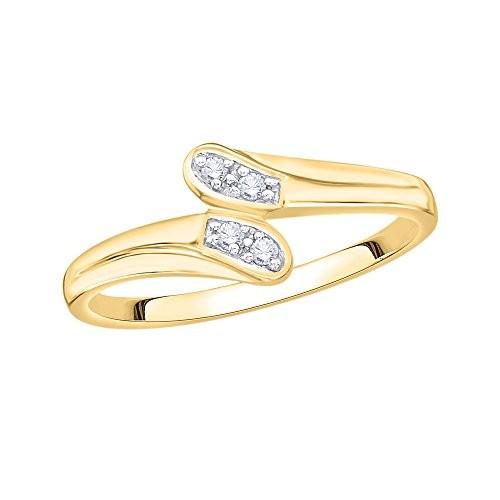 Diamond Wedding Band in 14K Yellow Gold (1/20 cttw， (G-H，I2-I3) (Size-のサムネイル