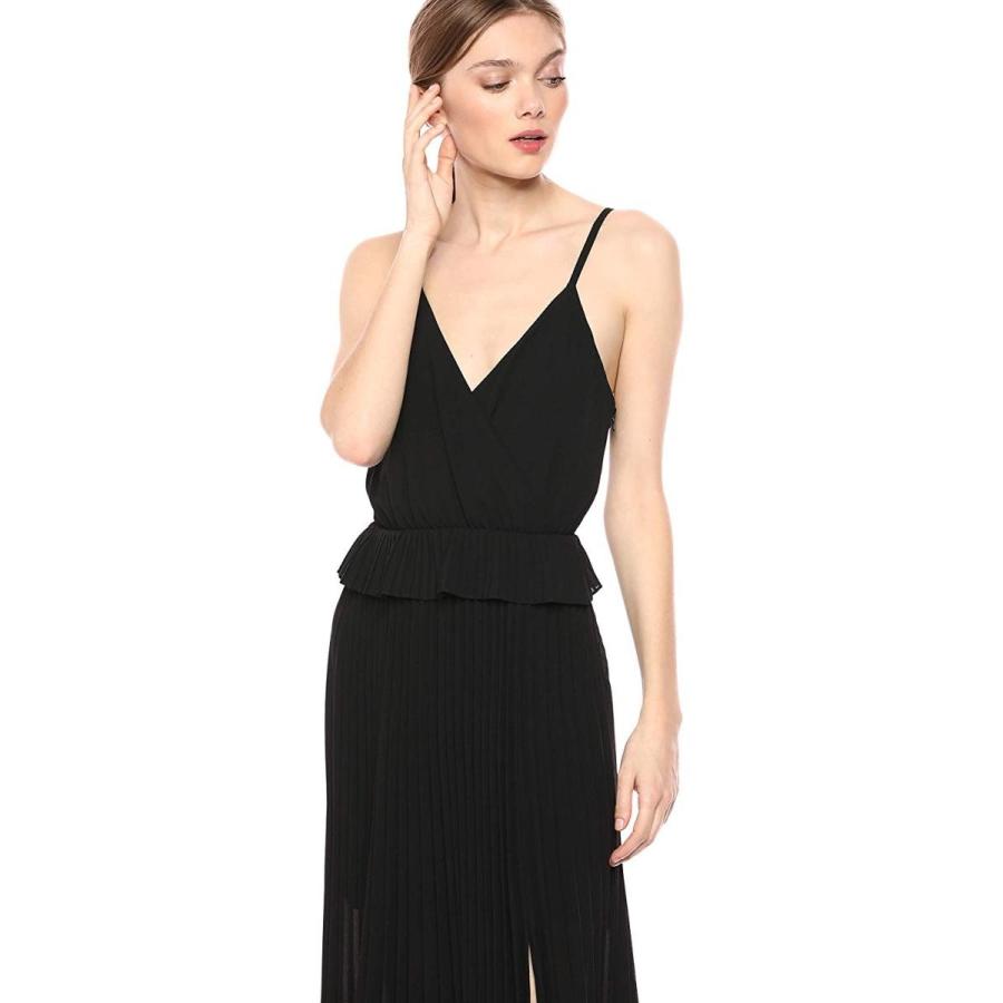 Ali & Jay Women's Wrap Top Pleated Sleeveless Long Maxi Dress, Black -