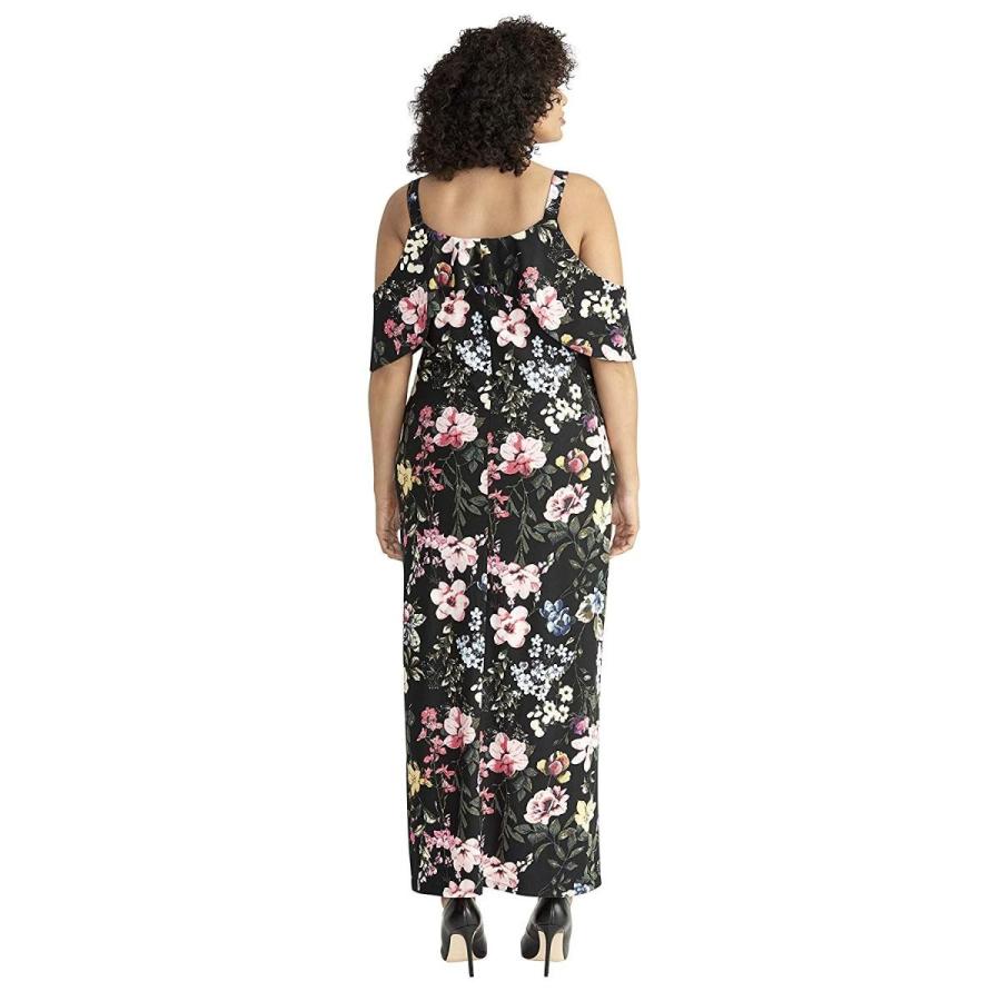 RACHEL Rachel Roy Women's Plus Size Gaia Printed Jersey Maxi Dress, Bl