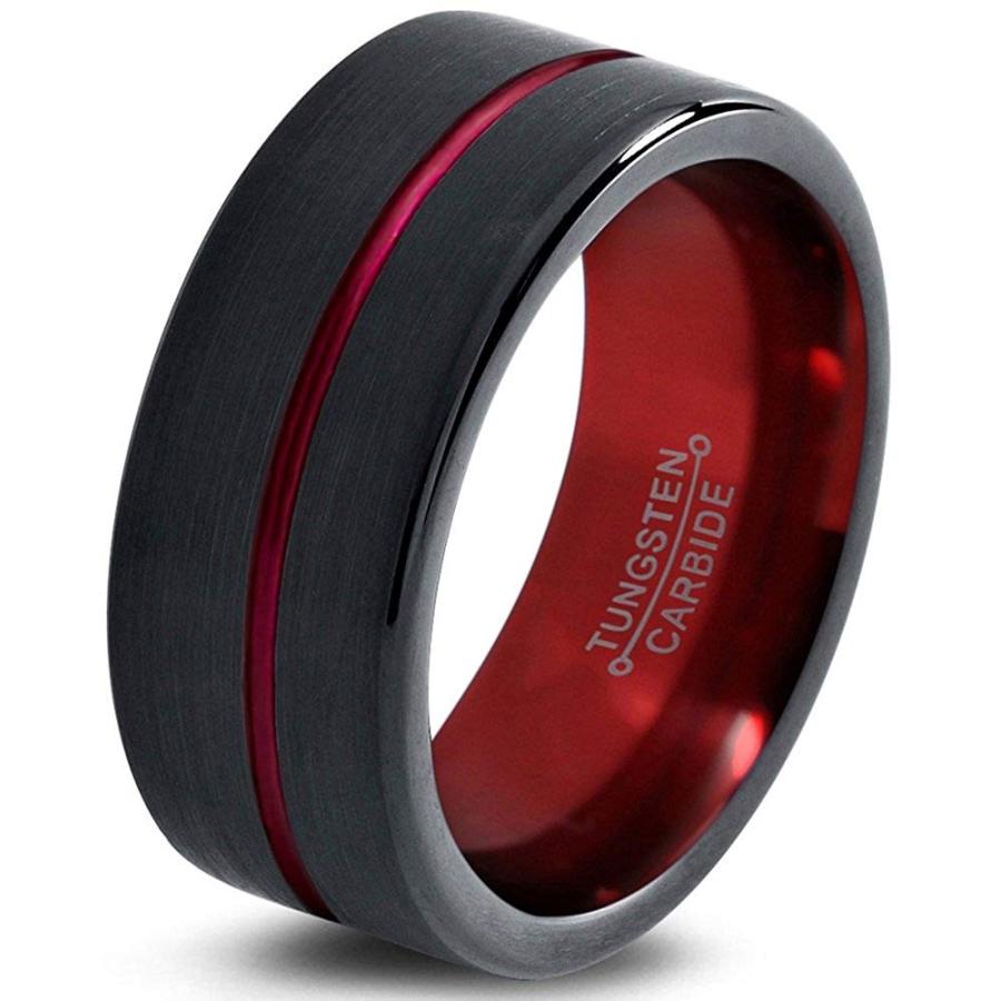 Chroma Color Collection Tungsten Wedding Band Ring 10mm for Men Women