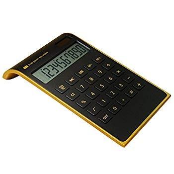Hysada Elegant Design Black 10 Digits Dual Powered Desktop Calculator,｜twilight-shop｜05