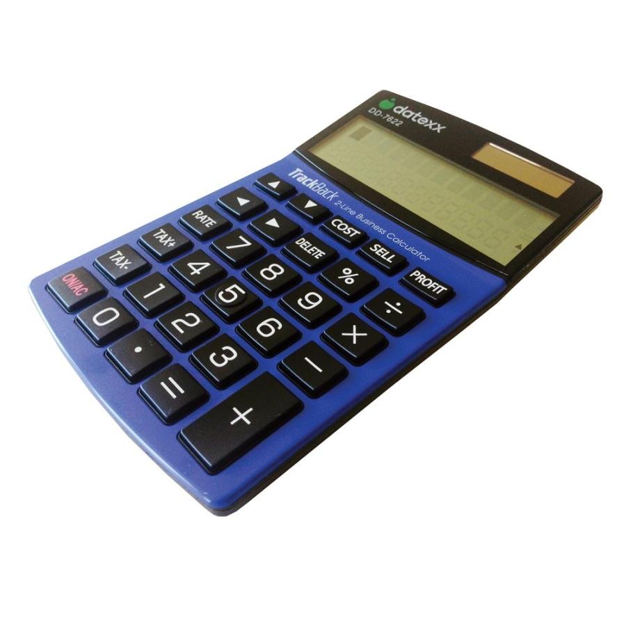 Datexx 2-Line TrackBack Business Slim Mini Desktop Calculator, DD-7622 ...