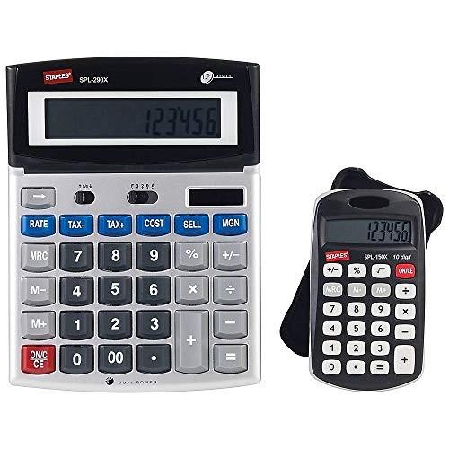Staples 2 pack calculators SPL290X 12 Digit Calculatordesktop and SP