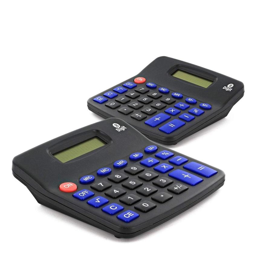 本物 Basic Desktop 8-Digit Emraw Calculator Batter Display Large Electronic 電卓