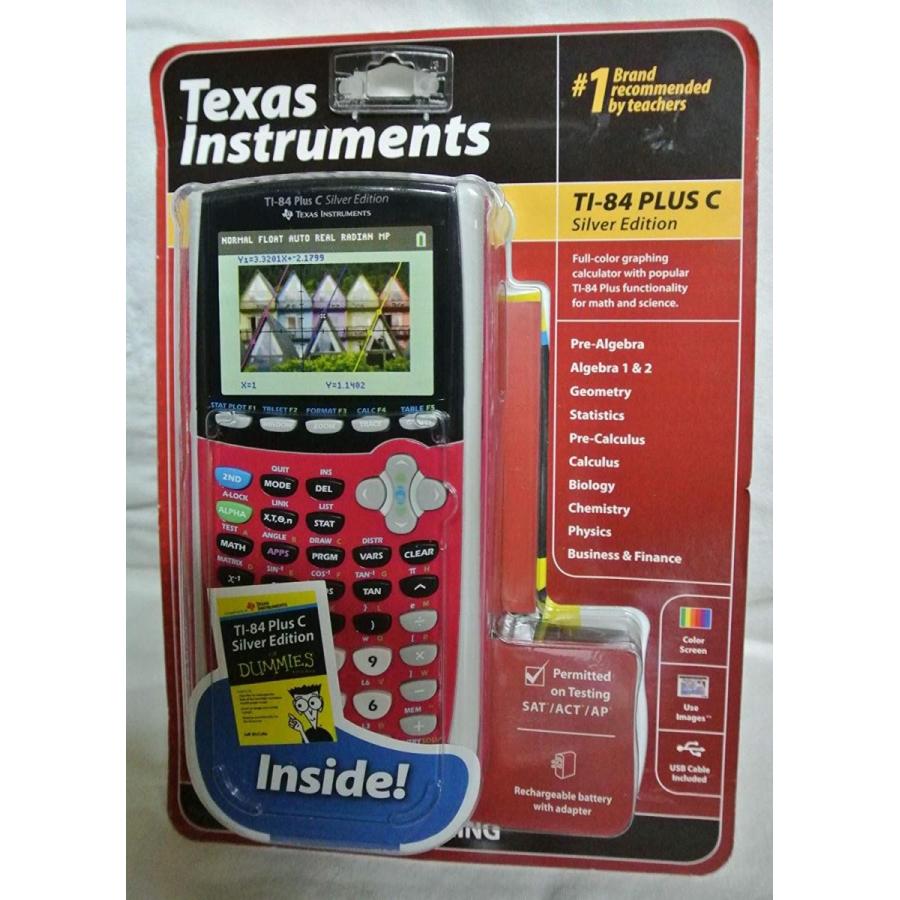Texas Instruments TI 84 Plus Instruments C Silver TI 84 Edition Graphing Calculator, twilight