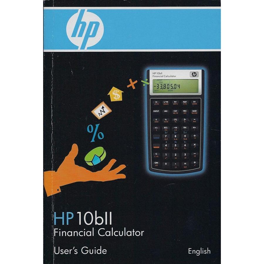 HP 10bII 10bll Financial Calculator Official User Guide and Leather Sl ...