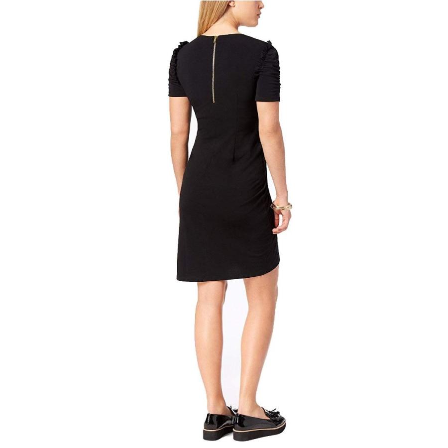 Bar III Ruched A-Line Dress Black M :20190610081300-00056-b:twilight ...