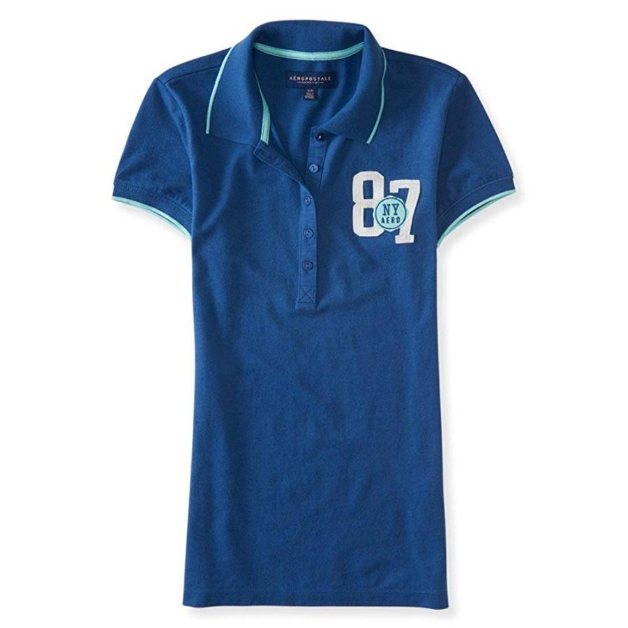 Aeropostale Womens NY 87 Polo Shirt Blue XL - Juniors｜twilight-shop｜02