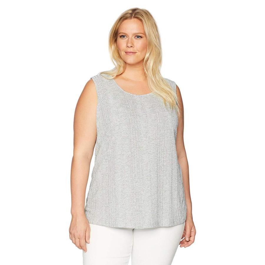 サイトでお買い Kasper Women´s Plus Onion Skin Double U-Neck Tank